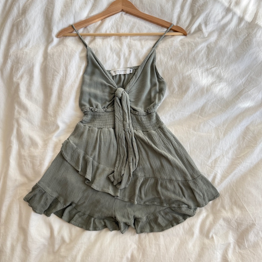 Sage green romper